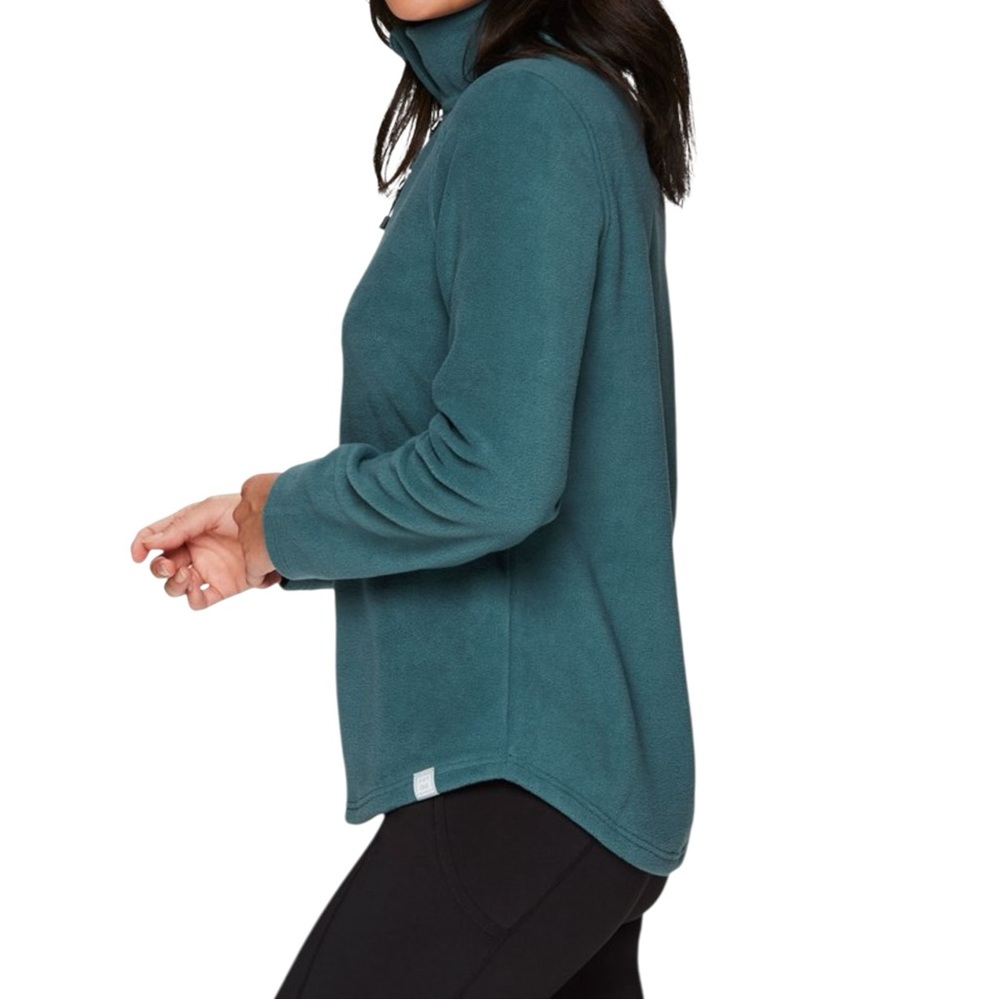 Avalanche Fleece Quarter Zip Jacket Teal Size Large - Picture 4 of 12